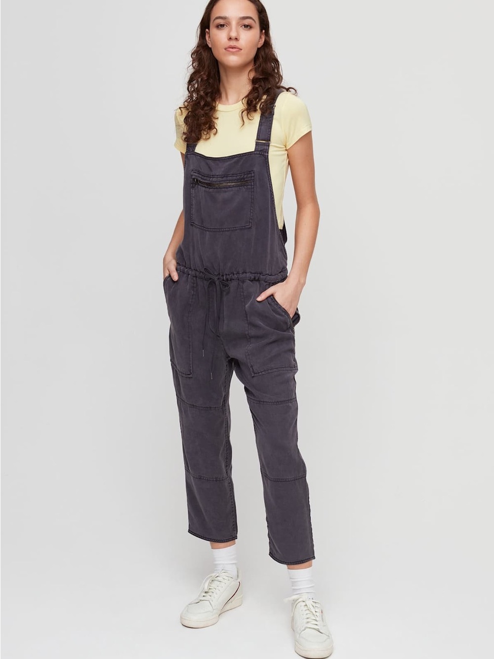 Wilfred Free Valletta Overalls Cropped Vintage Washed Twill Size Small